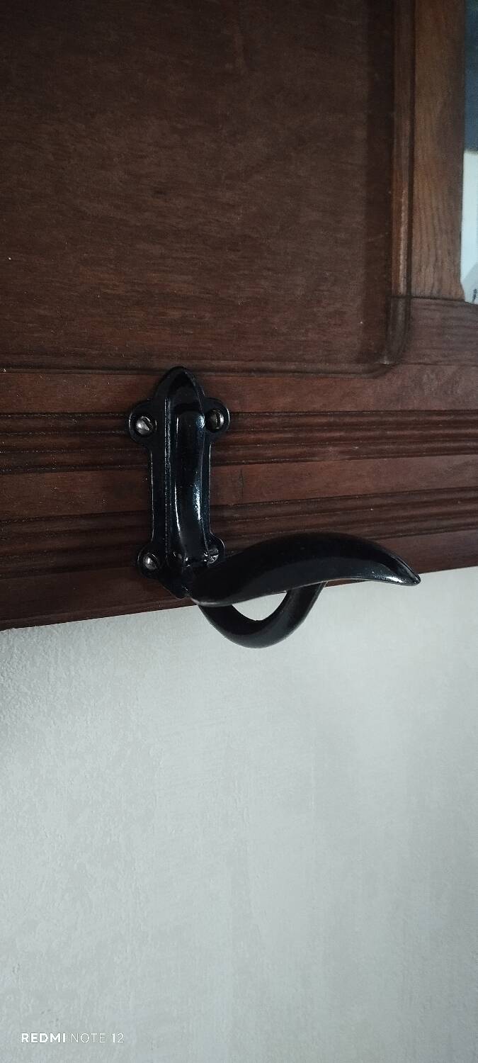 Wall-mounted coat rack, entryway shelf