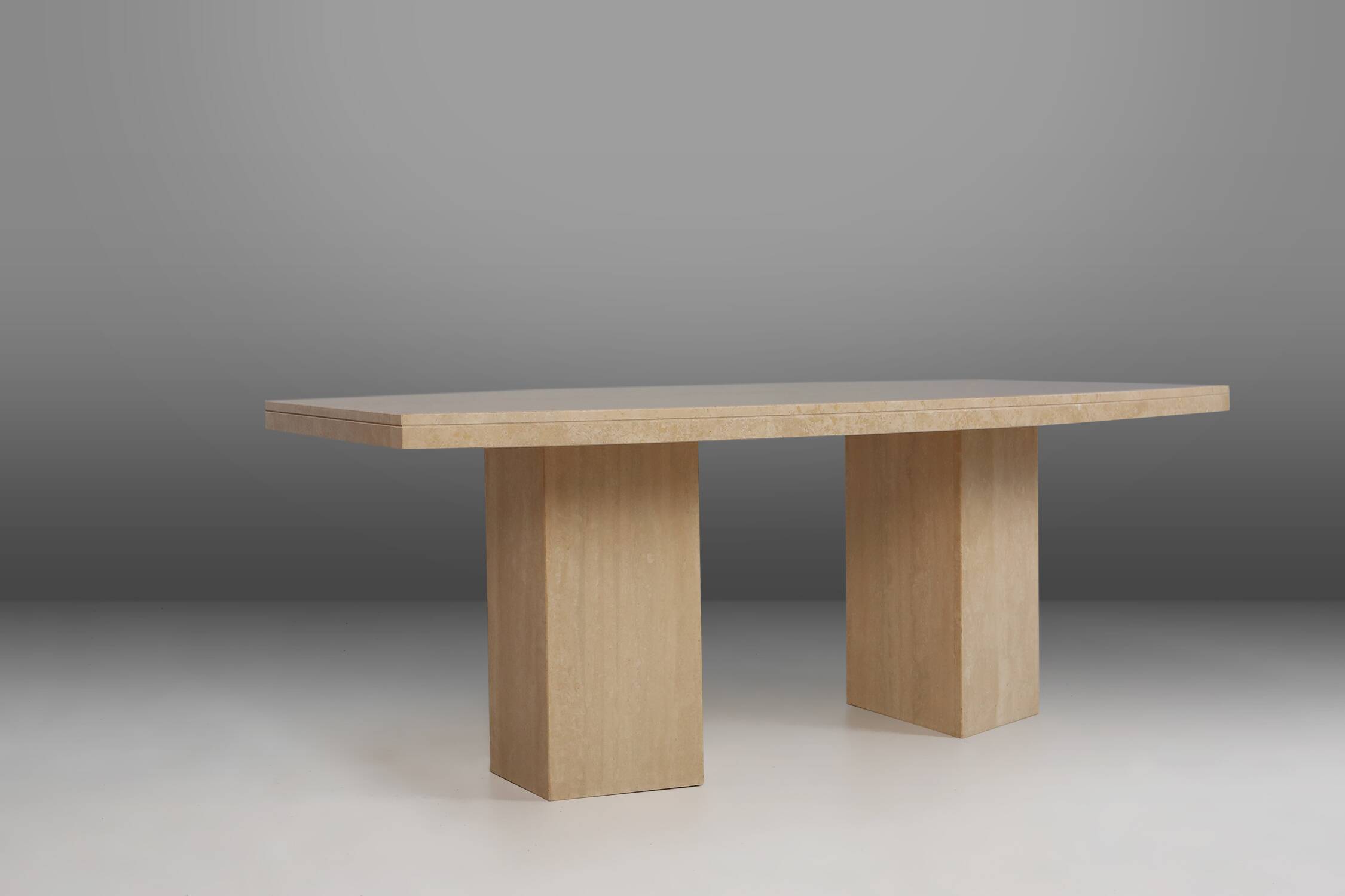 Dinner Table in Travertine, France, 1960s