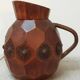 Artisanal wooden jug vase for decoration 1930s/1950s