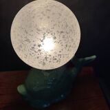 Vintage ceramic fish lamp 70s
