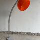 Lampadaire arc orange, design Italien 1970