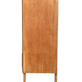 Chiffonnier pieds compas bois brut 1950