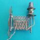Vintage extendable pantograph wall light