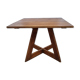 Square table in art deco style in oak, removable