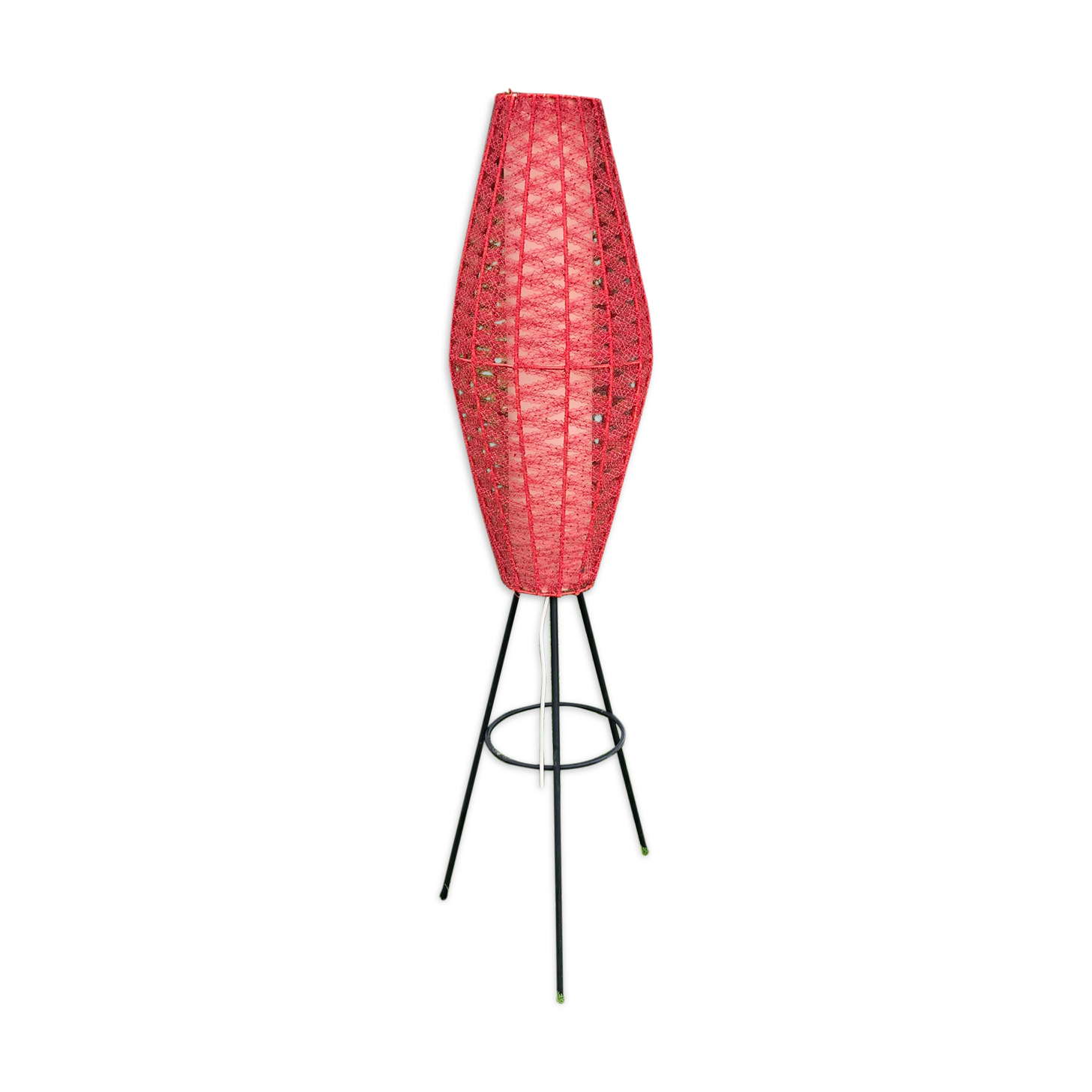Vintage 1960s tripod floor lamp