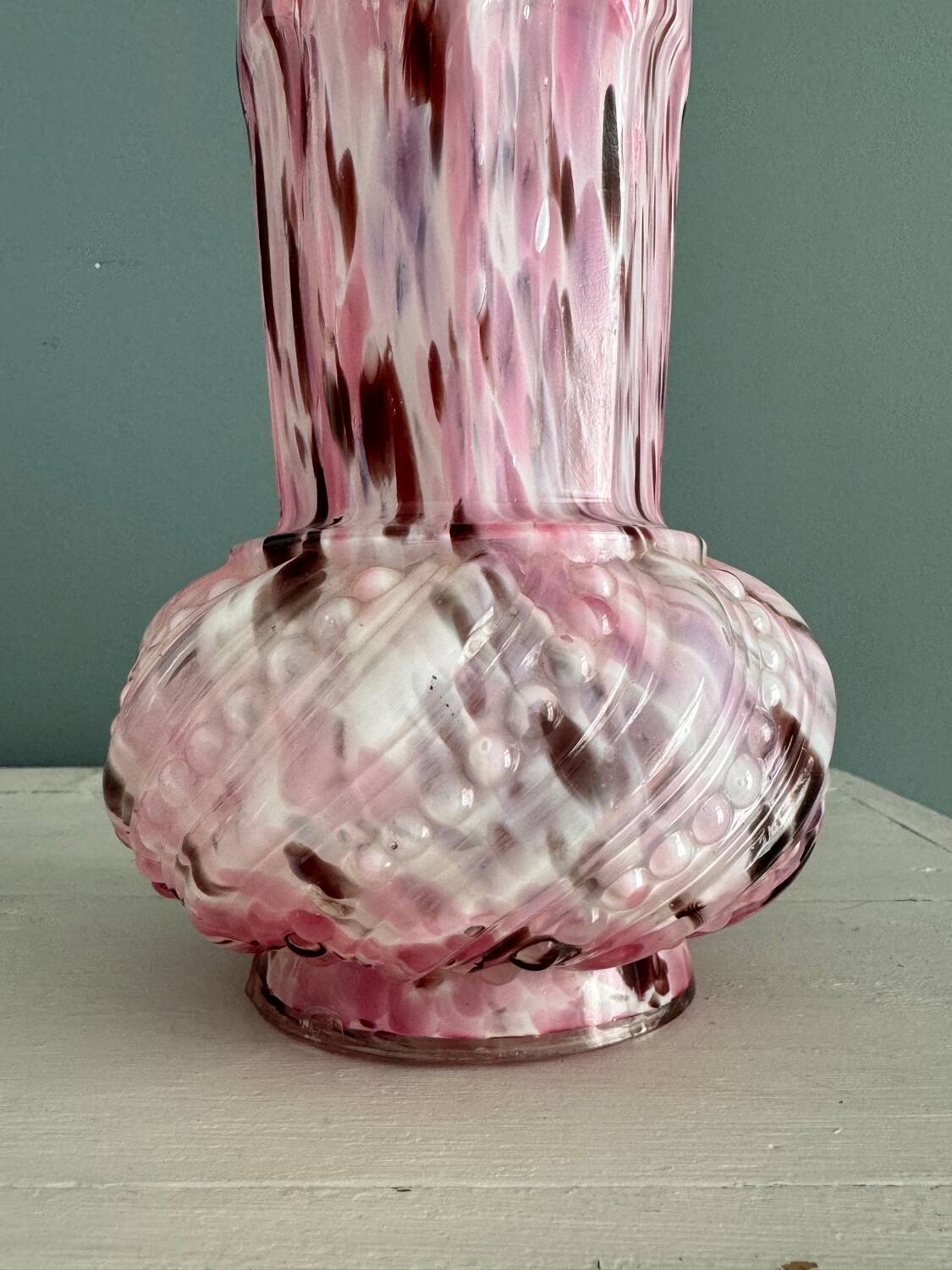 19th century blown Clichy glass vase