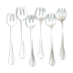 Set of 6 forks with silver metal oysters Art Deco style