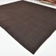Turkish Dark Brown Modern Vintage Kilim Rug, 320x367Cm