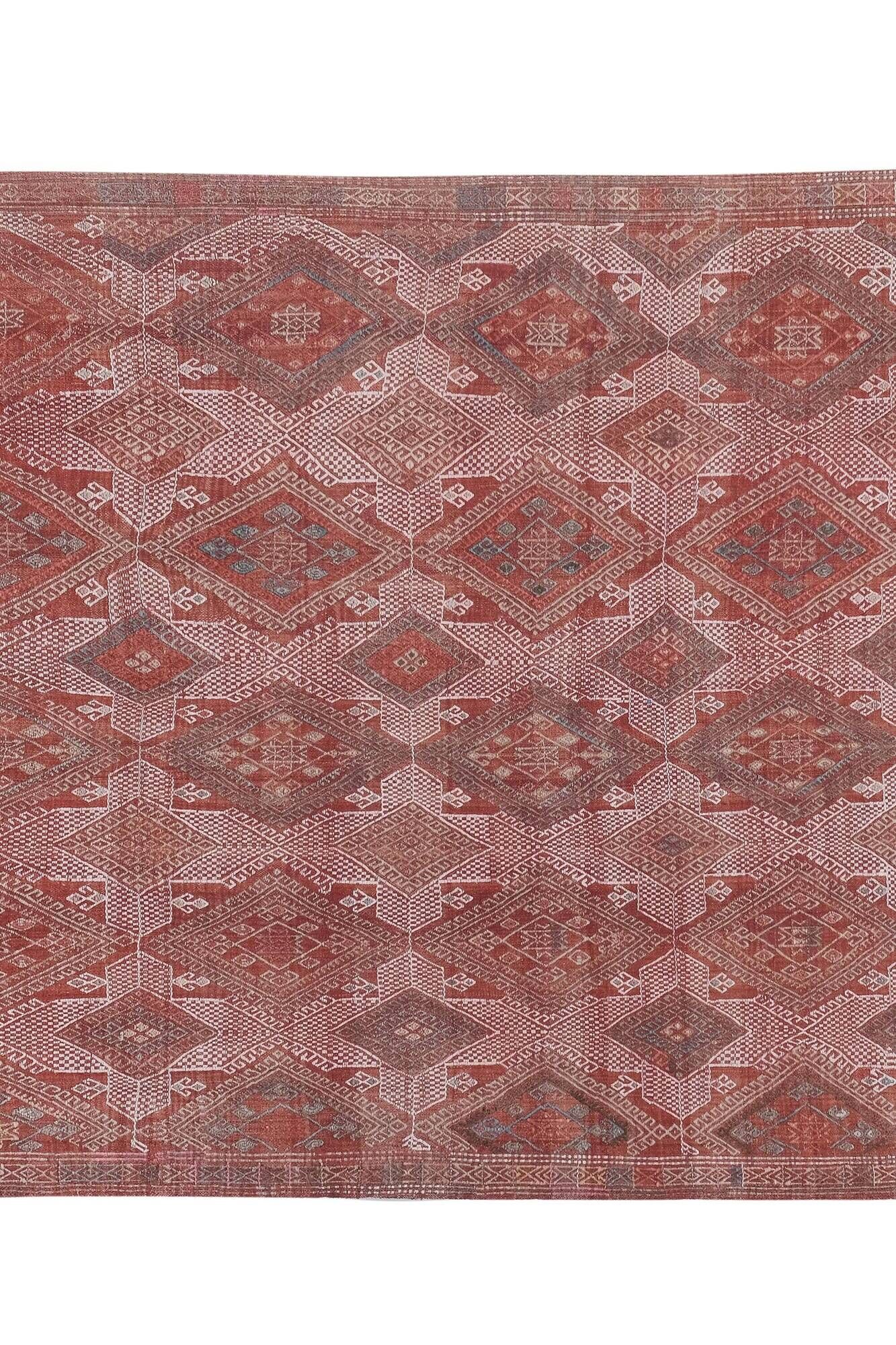 Vintage Turkish handmade rug 153x207 cm