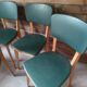 Lot de 4 chaises années 50