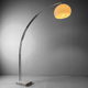 Harvey Guzzini floor lamp Arch with marble base, Italy, 1970