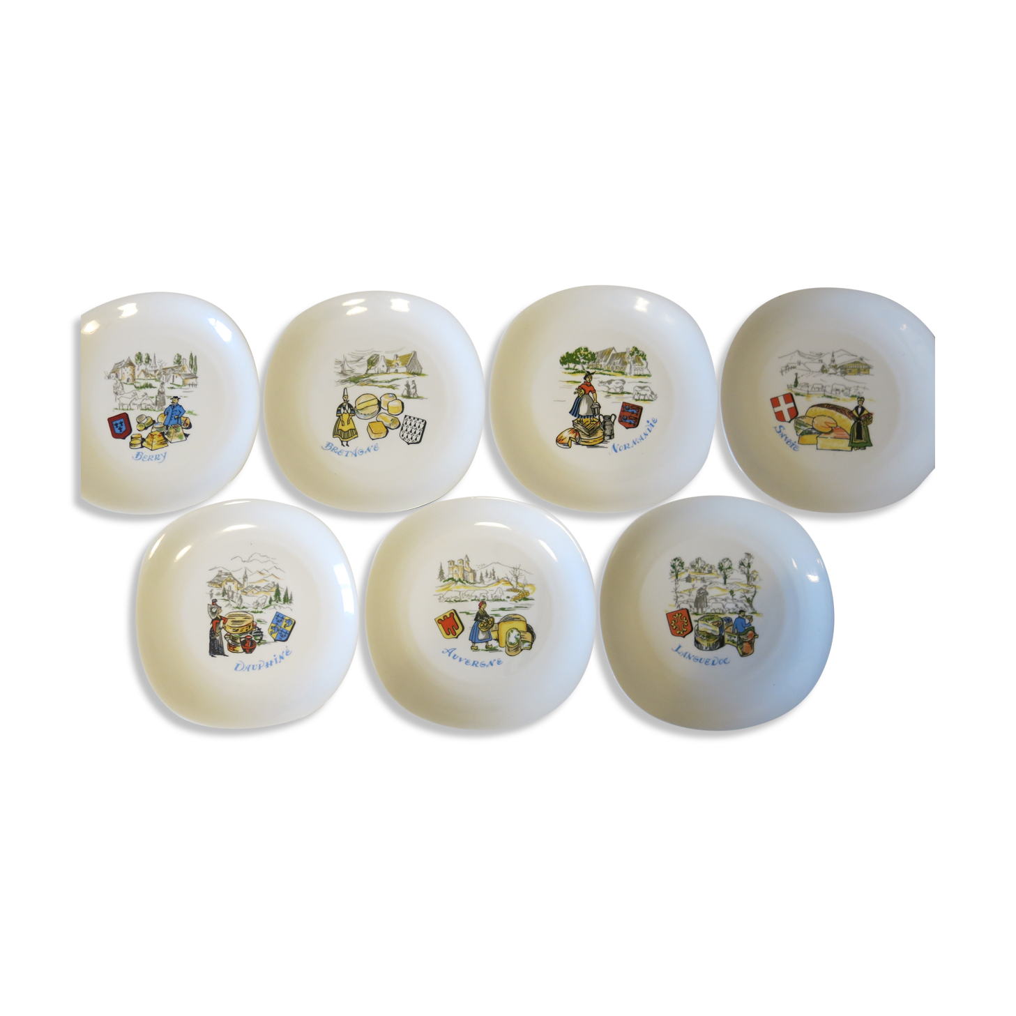 7 berry high porcelain cheese plates