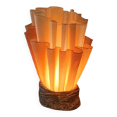 Lampe drapée Jannalights années 70