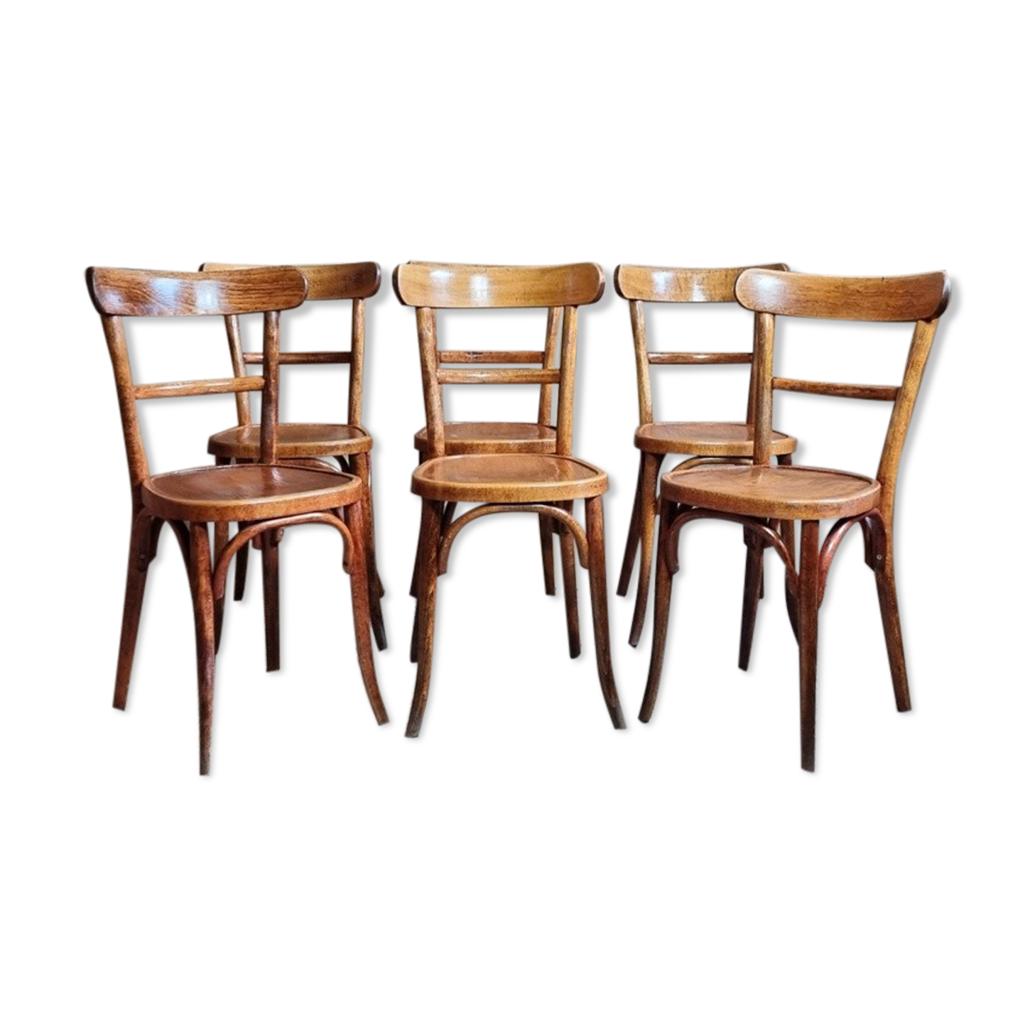 6 Baumann chairs n°105 years 30