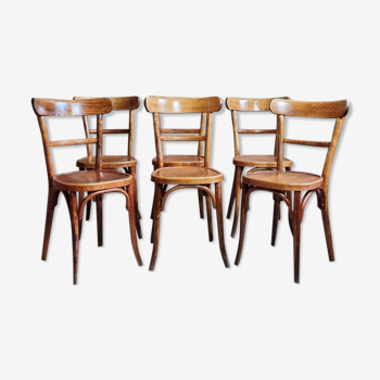 6 Baumann chairs n°105 years 30