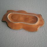Orange trompe l'oeil slip dish.
