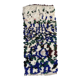 Tapis Berbère blanc et bleu Azilal - 165 x 73 cm