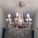 Lustre en bronze et cristal
