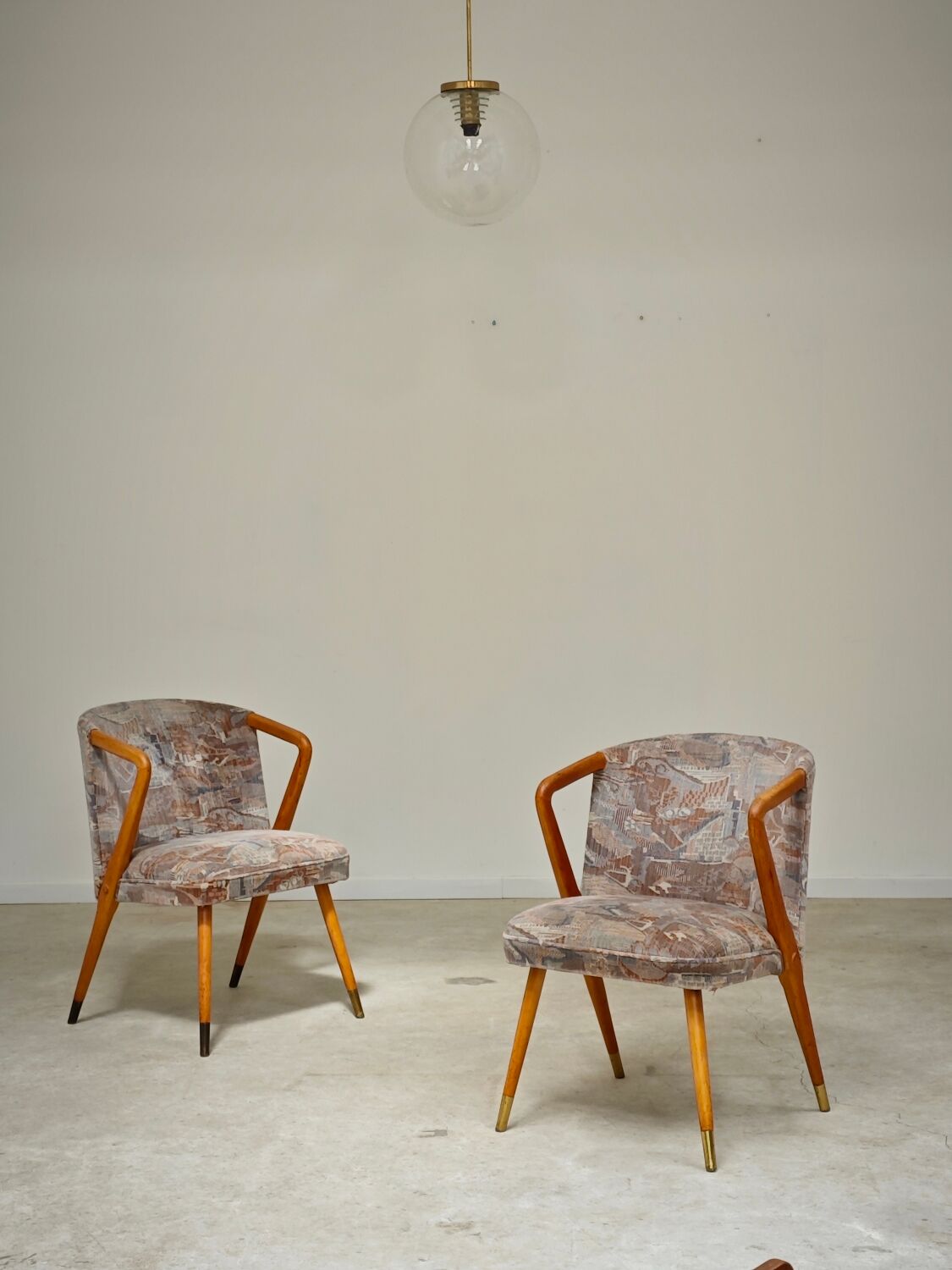 Pair of armchairs / chairs with armrests by Ludvik Volak