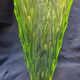Antique Art Deco Bohemian uranium vase / geometric glass