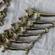 Vintage silver metal dachshund knife holder