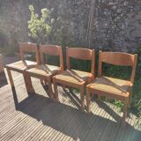 Renewed straw and elm chair