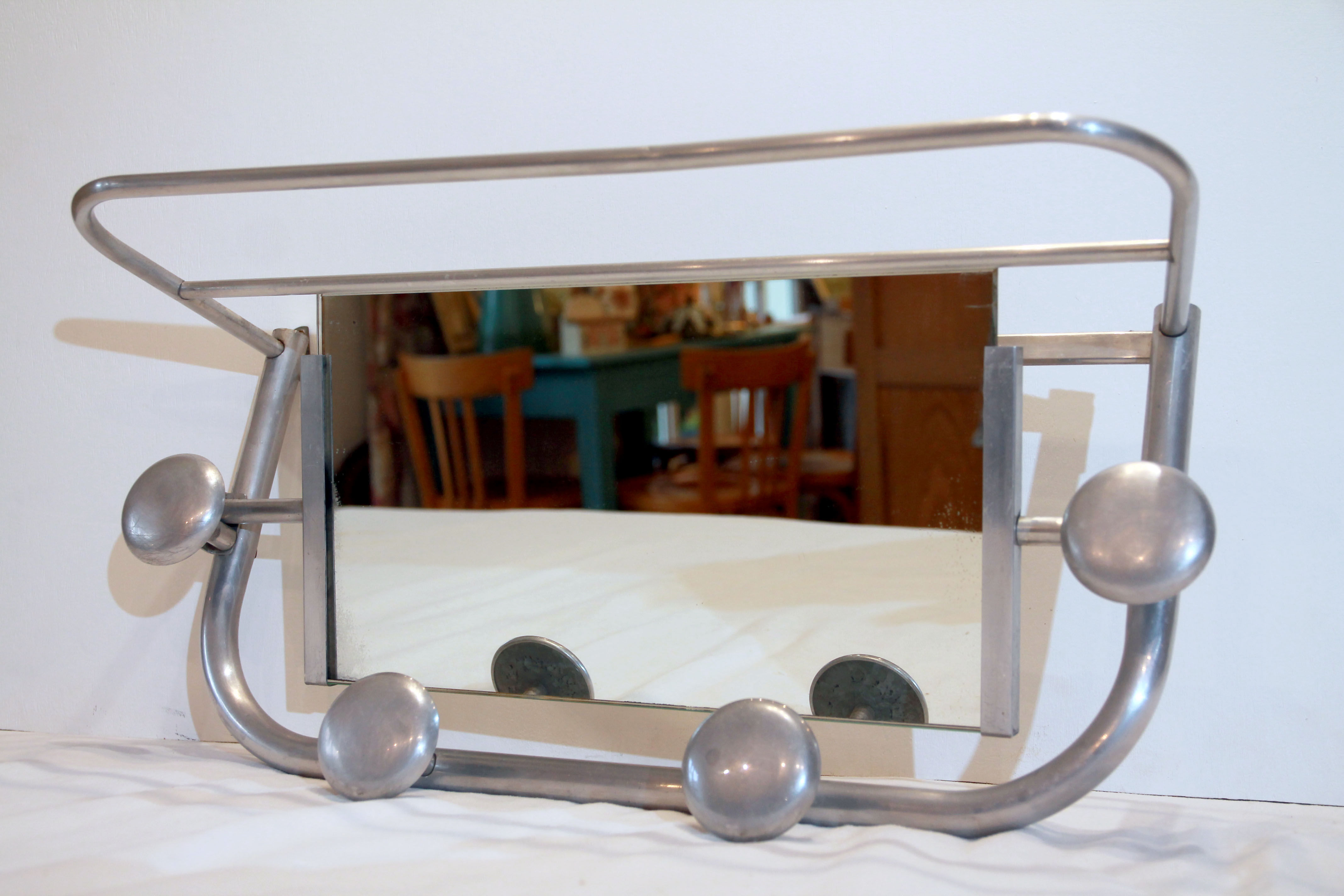 Coat rack in aluminum from the 50s