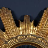 MIroir sun gilded wood and resin 60/70