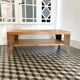 Table basse en bois et métal