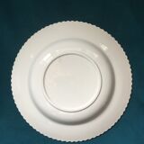 6 yellow and white plates