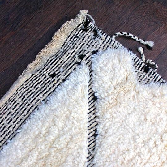 Berber carpet Beni Ouarain zigzag 160 X 255 cm