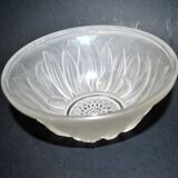 ART DECO molded glass cup signed Etling France