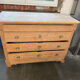 Old sanded oak chest of drawers
