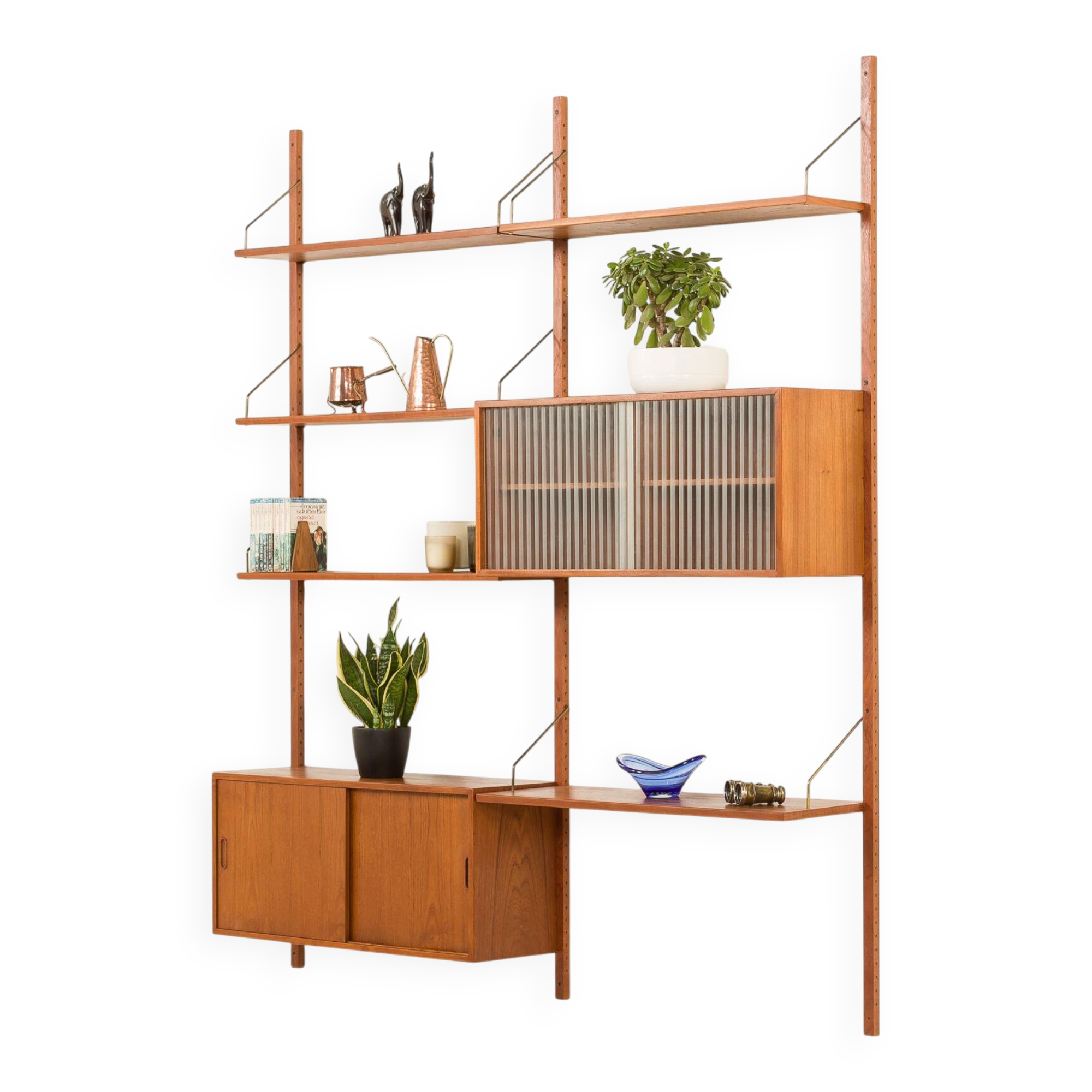 Hansen and Guldborg two bay wall unit, 1960s