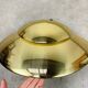 5 half moon brass wall lights Hollywood Regency style by Egoluce
