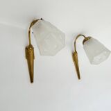 Antique art deco wall lights