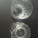 Lot of 2 Rotary Gm whisky glasses in Baccarat crystal.