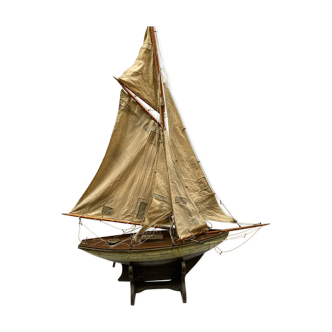 Maquette de bateau naviguant début XX