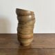 Set of 7 brown stoneware bowls from Digoin.