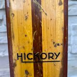 Vintage wooden Rossignol Hickory ski pair