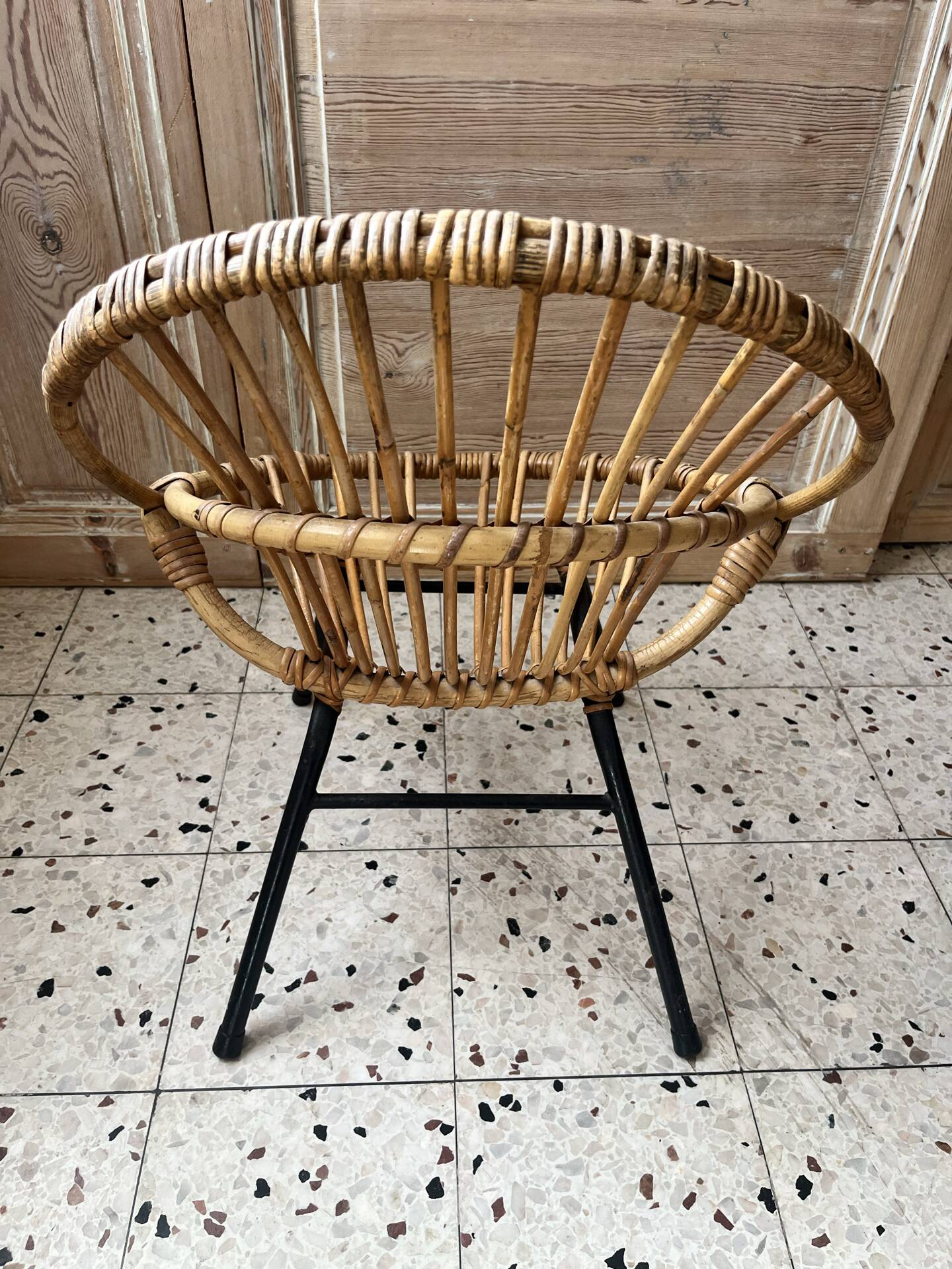 Child's rattan armchair