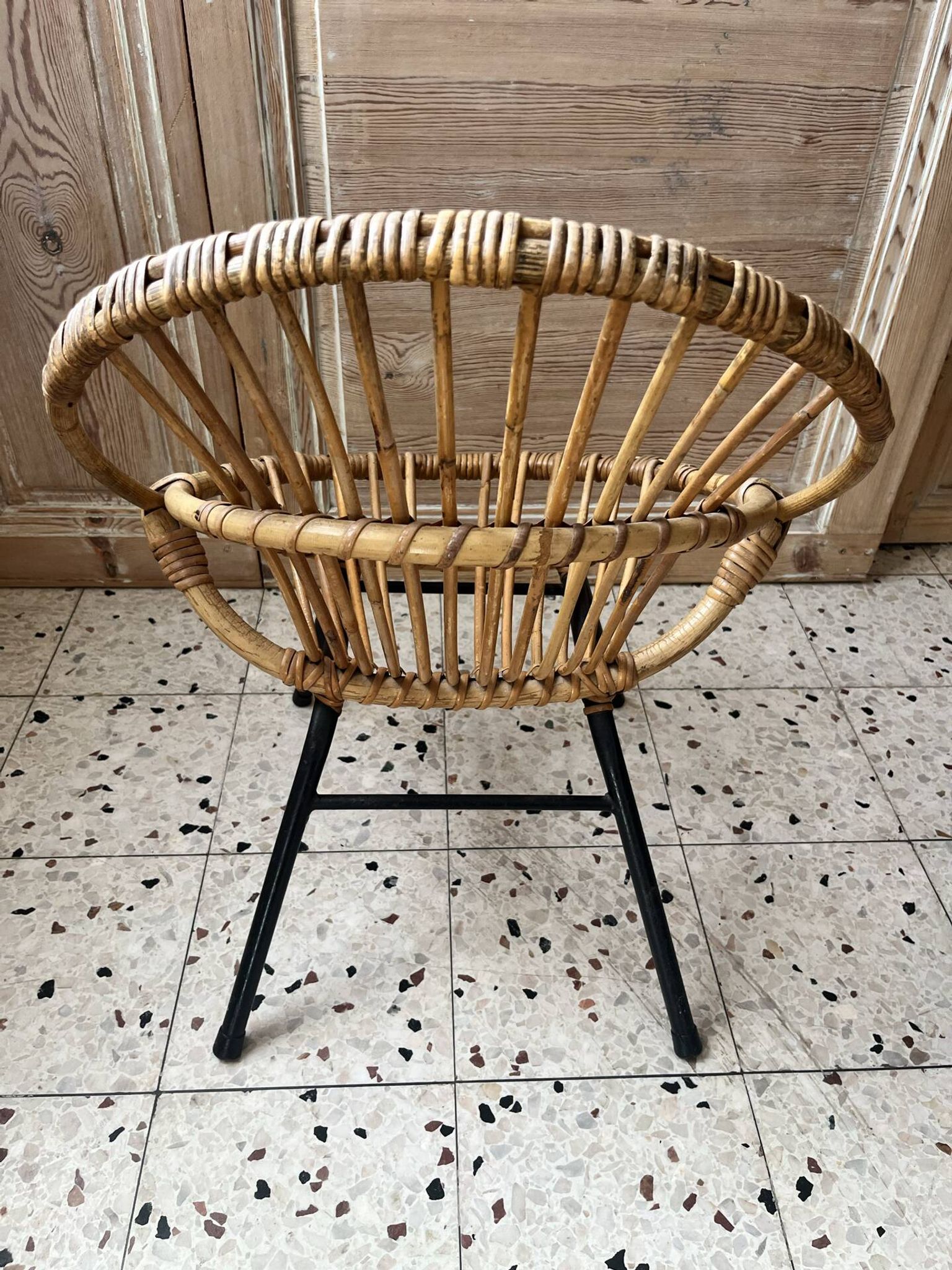Fauteuil en rotin enfant