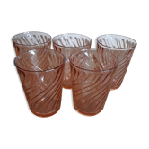 5 cups model "Rosaline" Arcoroc Luminarc