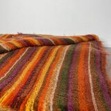 Brown mohair wool plaid/blanket from Vian-Tiran