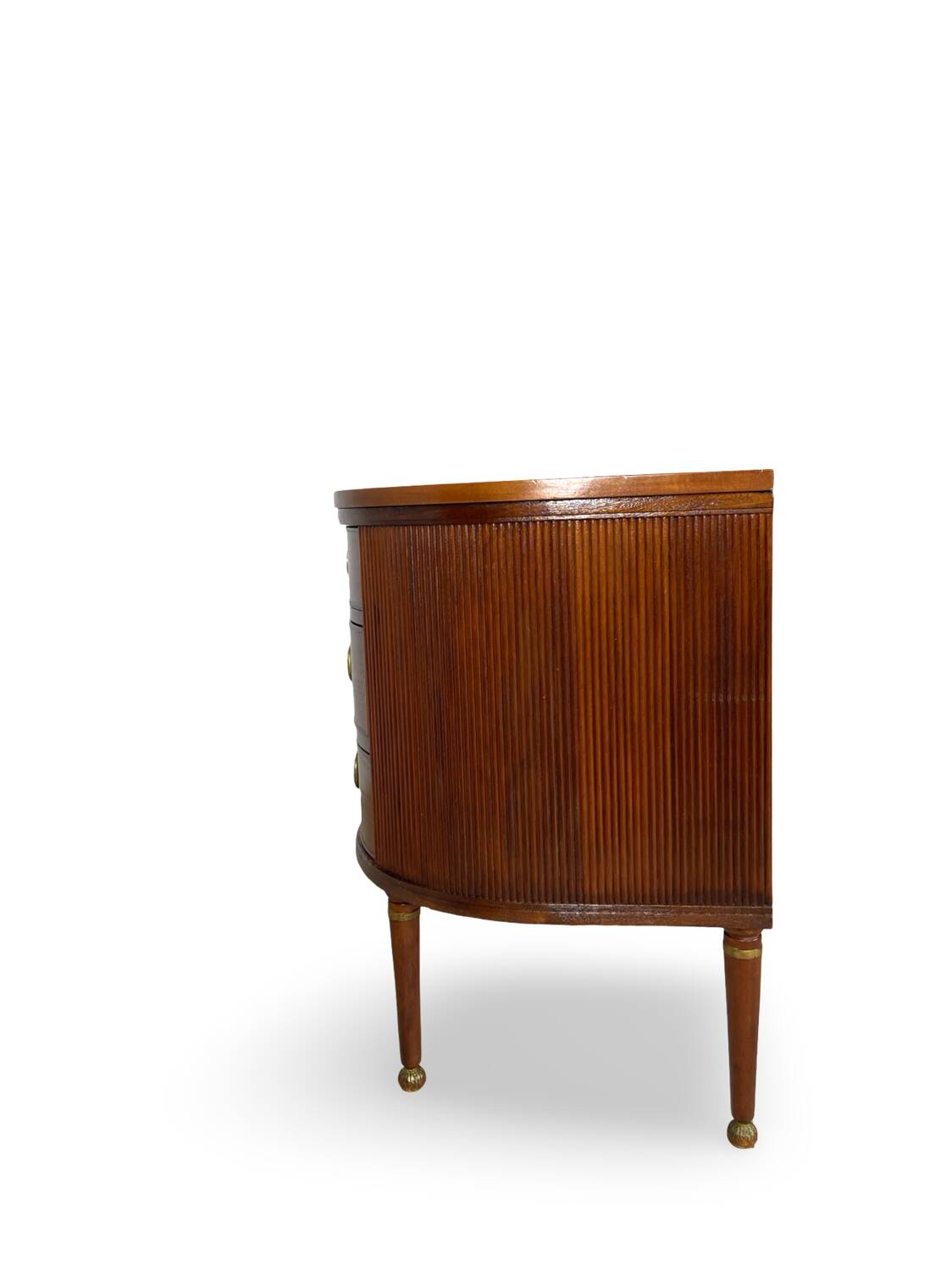 Large half-moon shaped chest of drawers/hall console, 1930s/1940s.
