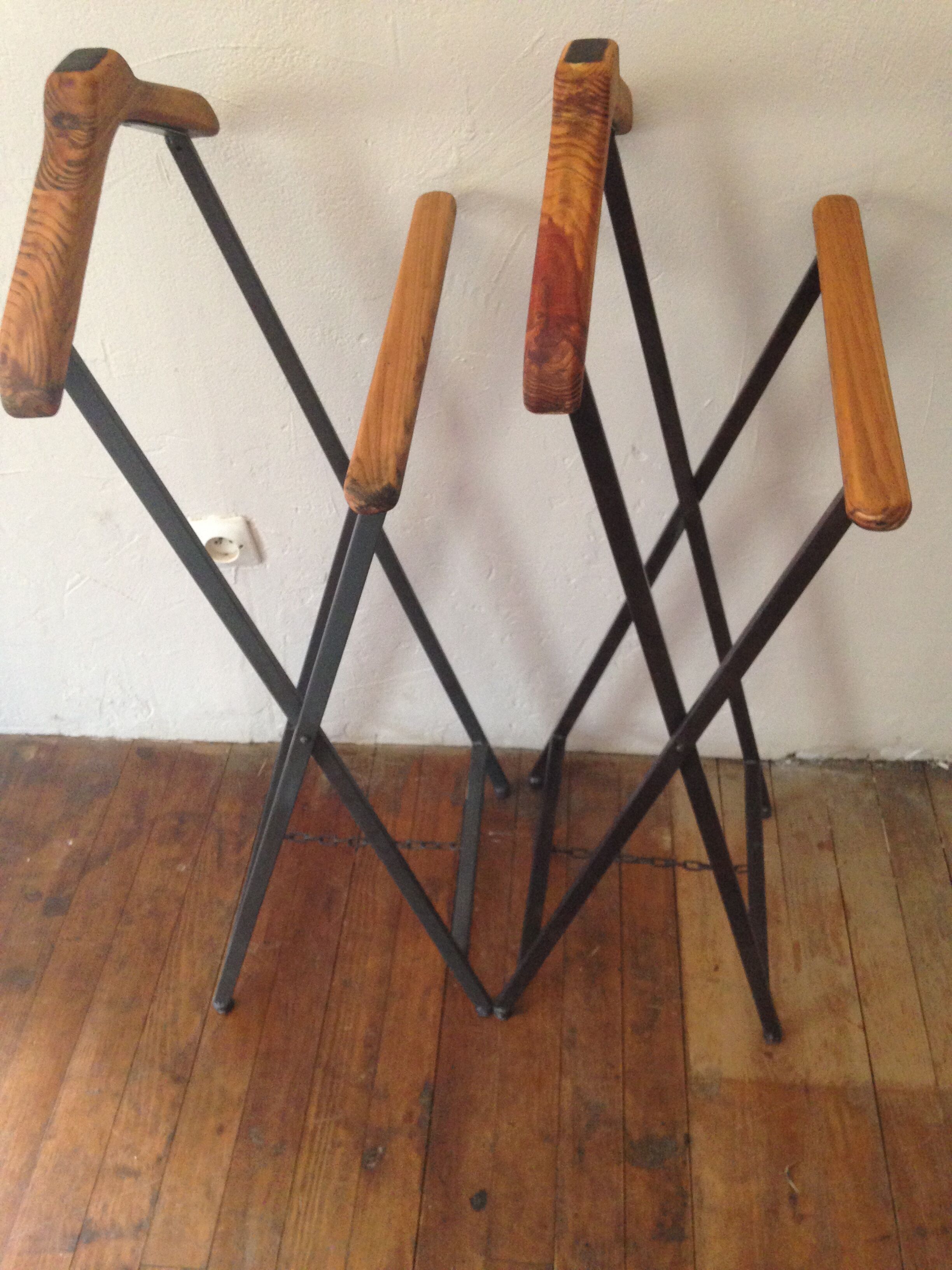 Duo de valets de chambre vintage
