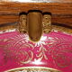 Antique ashtray in Limoges art porcelain and bronze frame