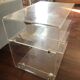 Designer TV unit David Lange vintage Plexiglas
