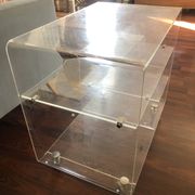 Designer TV unit David Lange vintage Plexiglas