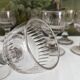6 old hollow-ribbed glasses from the end of the 19th century
